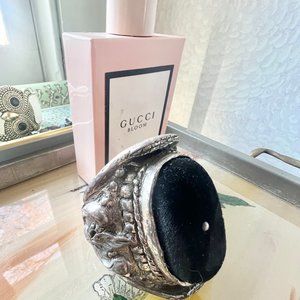 Black Velvet Gothic Victorian Cuff Bracelet